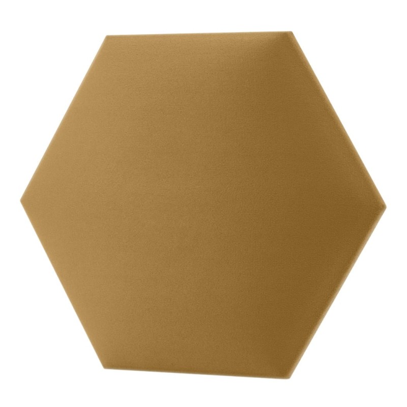 Panel Tapicerowany Żółty – Heksagon