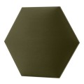 Panel Tapicerowany Khaki – Heksagon