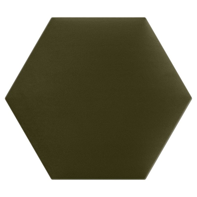 Panel Tapicerowany Khaki – Heksagon