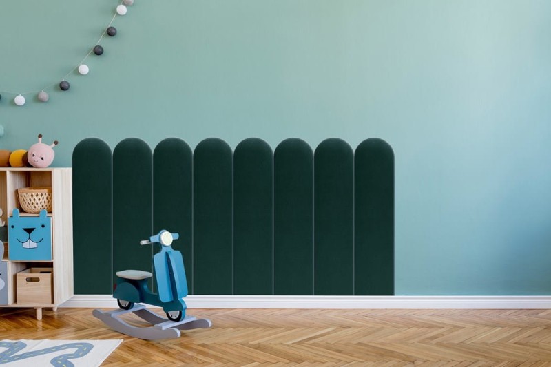 Panel Tapicerowany Turkusowy – Płotek