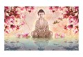 Fototapeta - Budda i magnolia