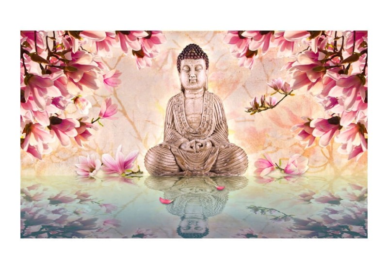 Fototapeta - Budda i magnolia