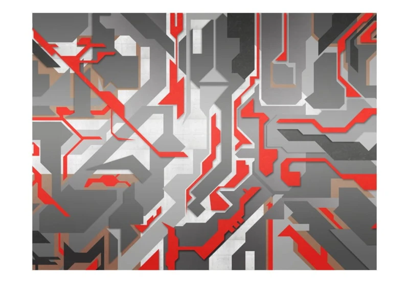 Fototapeta - Abstrakcyjne geometryczne ścieżki