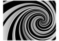 Fototapeta - Black and white swirl