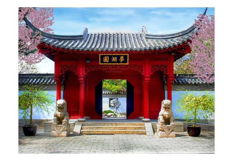 Fototapeta - Chinese botanical garden of Montreal (Quebec Canada)