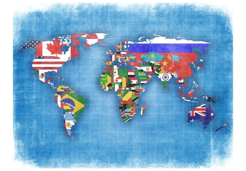 Fototapeta - Flags of countries