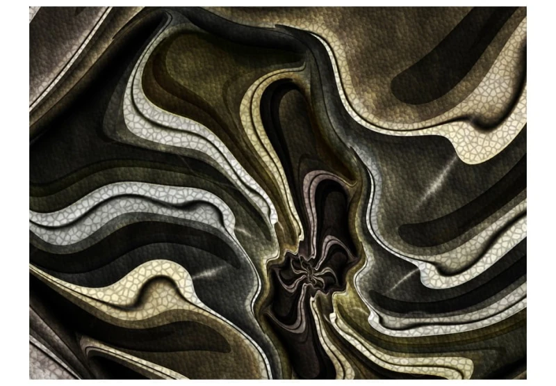 Fototapeta - Green and brown textured fractal