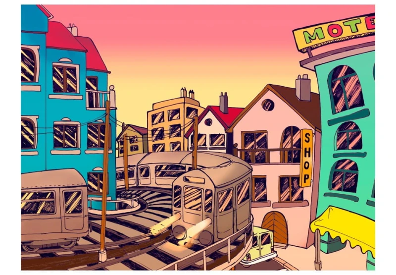 Fototapeta - Morning in a city