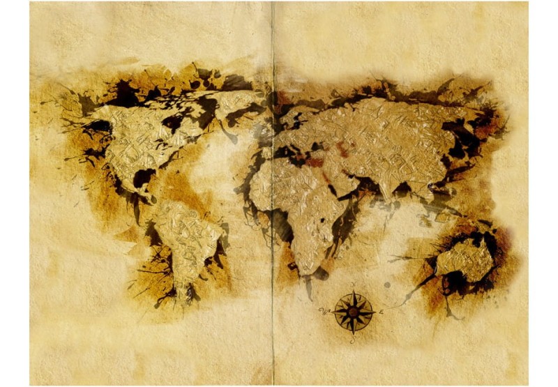Fototapeta - Mapa poszukiwaczy złota