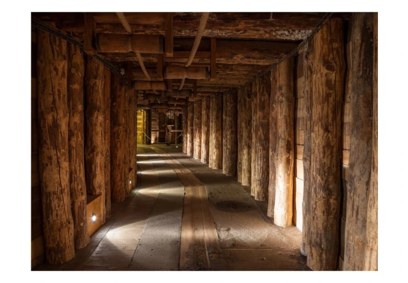 Fototapeta - Wooden passage