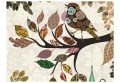 Fototapeta - Ptaszek na gałęzi (patchwork)