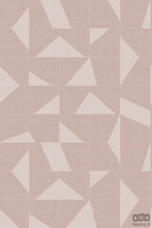 Fototapeta z geometrycznym wzorem w odcieniach różu