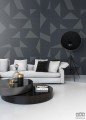 Fototapeta z geometrycznym wzorem w odcieniach granatu