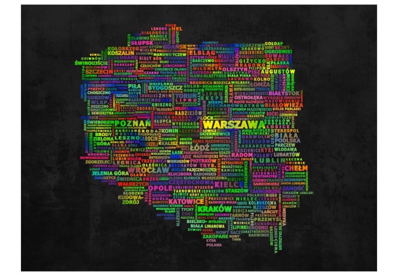 Fototapeta - Mapa Polski