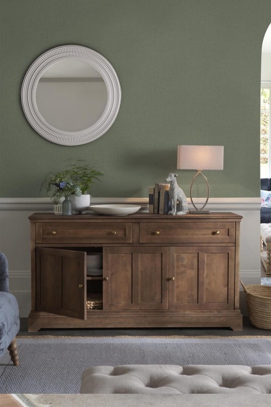 Klasyczna tapeta na flizelinie zielona