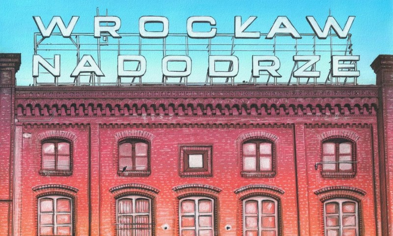 Fototapeta stacja kolejowa we Wrocławiu
