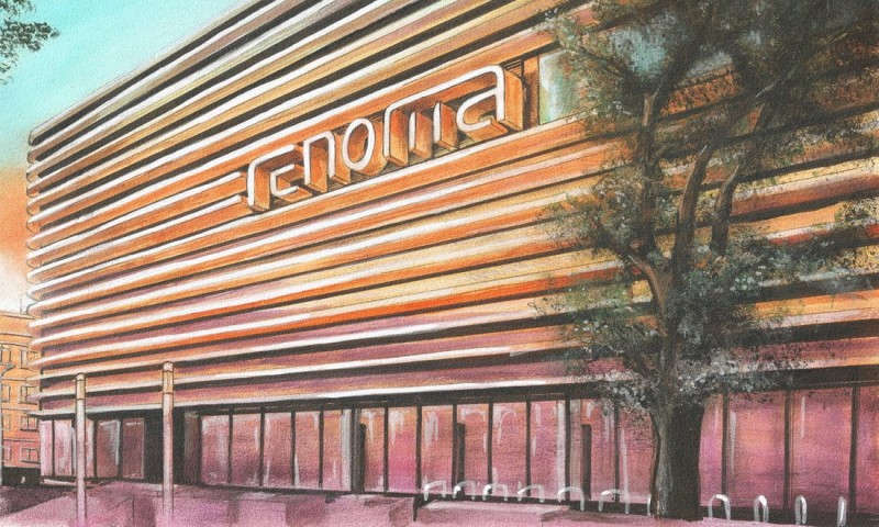 Fototapeta malowana dom towarowy we Wrocławiu