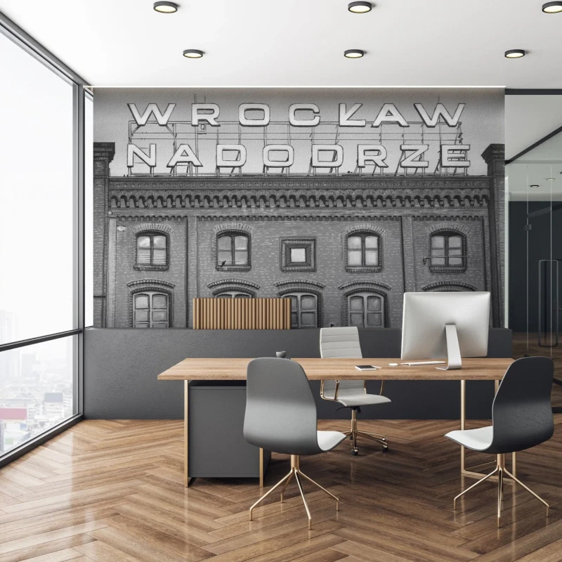 Fototapeta stacja kolejowa we Wrocławiu