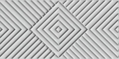 Szara tapeta winylowa na flizelinie z geometrycznym wzorem 3D