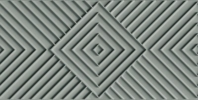 Zielona tapeta winylowa na flizelinie z geometrycznym wzorem 3D