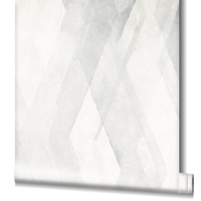 Jasnoszara tapeta z geometrycznym wzorem