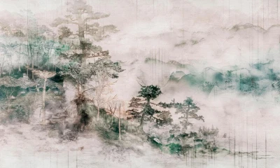Fototapeta z motywem drzew bonsai