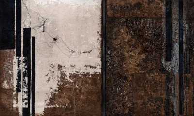 Fototapeta brązowa z motywem betonu