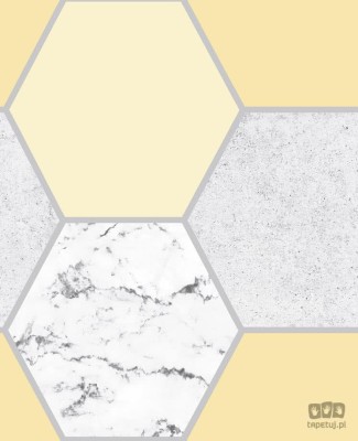 Nowoczesna tapeta wzór geometryczny marmur