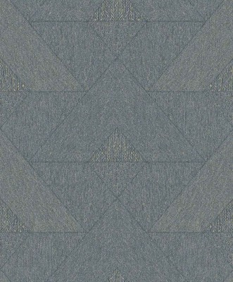 Tapeta winylowa z motywem geometrycznym w odcieniach niebieskiego