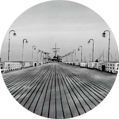 Fototapeta w kształcie koła - Molo w Sopocie