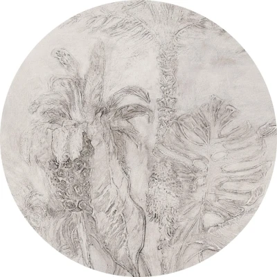 Fototapeta w kształcie koła - Egzotyczne rośliny