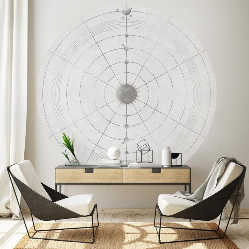 Fototapeta w kształcie koła - Koło astrologiczne