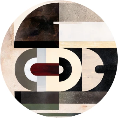 Fototapeta w kształcie koła - Geometryczne kształty