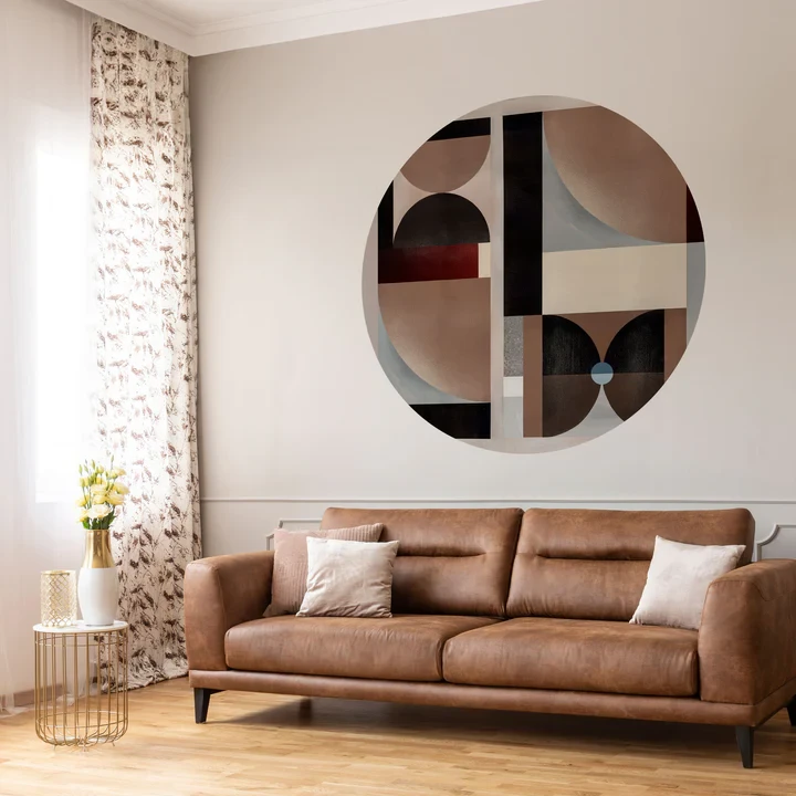 Fototapeta w kształcie koła - Geometryczne kształty