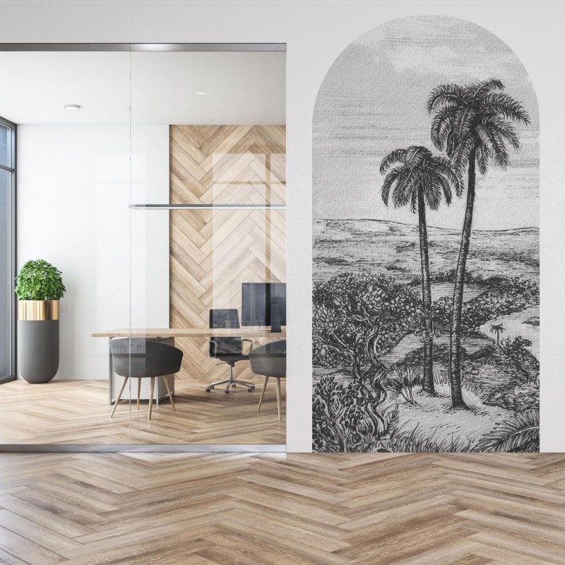 Fototapeta w kształcie łuku - Palm