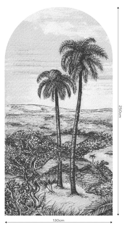 Fototapeta w kształcie łuku - Palm
