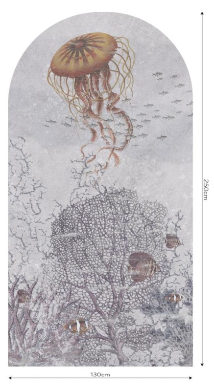 Fototapeta w kształcie łuku - Water Life