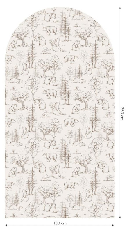 Fototapeta w kształcie łuku - Orso