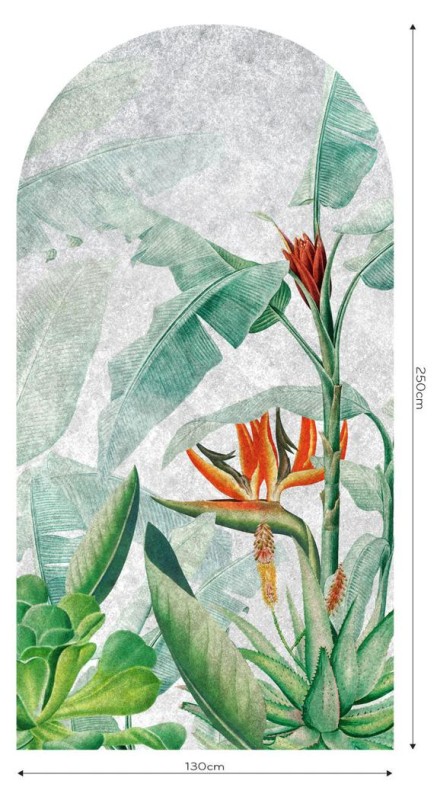 Fototapeta w kształcie łuku - Rainforest Vivid