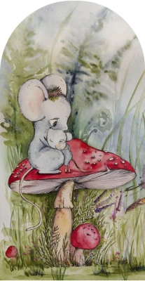 Fototapeta w kształcie łuku - Mice Adventure