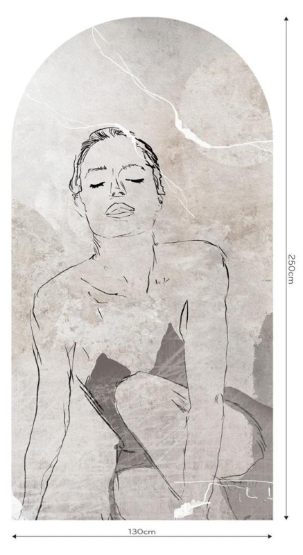 Fototapeta w kształcie łuku - Lapillis Femme