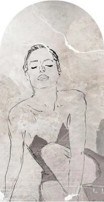 Fototapeta w kształcie łuku - Lapillis Femme