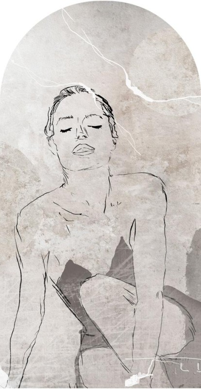 Fototapeta w kształcie łuku - Lapillis Femme