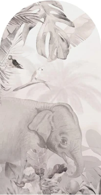 Fototapeta w kształcie łuku - Jungle Beige