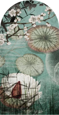 Fototapeta w kształcie łuku - Hanami
