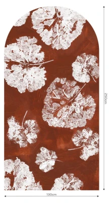 Fototapeta w kształcie łuku - Foglia Rust
