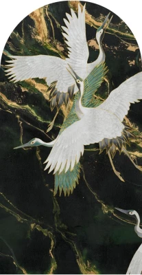 Fototapeta w kształcie łuku - Emerald Tsuru