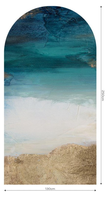 Fototapeta w kształcie łuku - Santorini