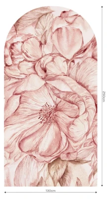 Fototapeta w kształcie łuku - Brassica Pink