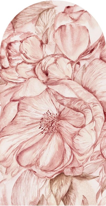 Fototapeta w kształcie łuku - Brassica Pink